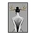 Produktbild Eingangshalle Wohnzimmer dekorative Malerei Figuren rück Malerei zu Hause Kernkasten Malerei Gemälde,Malerei Kern,30 * 40