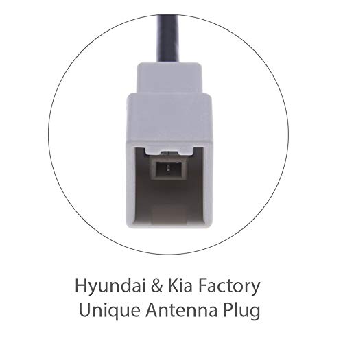 Adattatore Antenna DIN Per Hyundai E Kia - Compatibile Con Stereo Aftermarket, Per Modelli 2001+