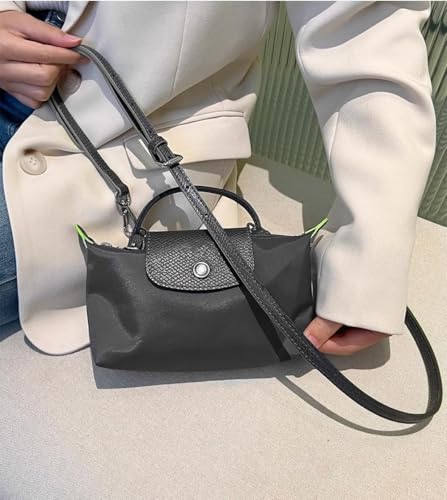 Image of Crossbody Strap for Longchamp Mini Bag, Leather Handbag Shoulder Strap Kit Adjustable for Mini Longcamp Tote Bag