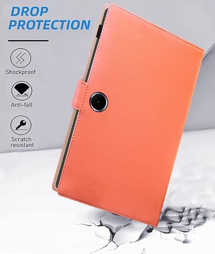 Image of TGK Flip Cover Case for Oppo Pad SE 11 inch Tablet with Stylus Holder (Peach)