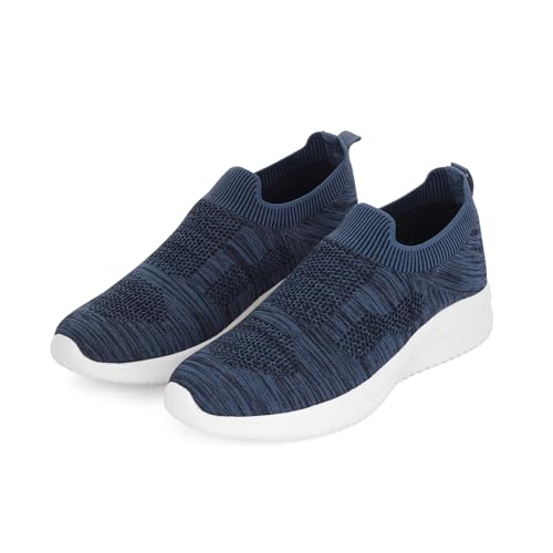 Image of Shinewalk Cruise Men's Lightweight Slip-On Walking Shoes | Breathable Knit Upper, Soft Memory Form Sole & All-Day Comfort.