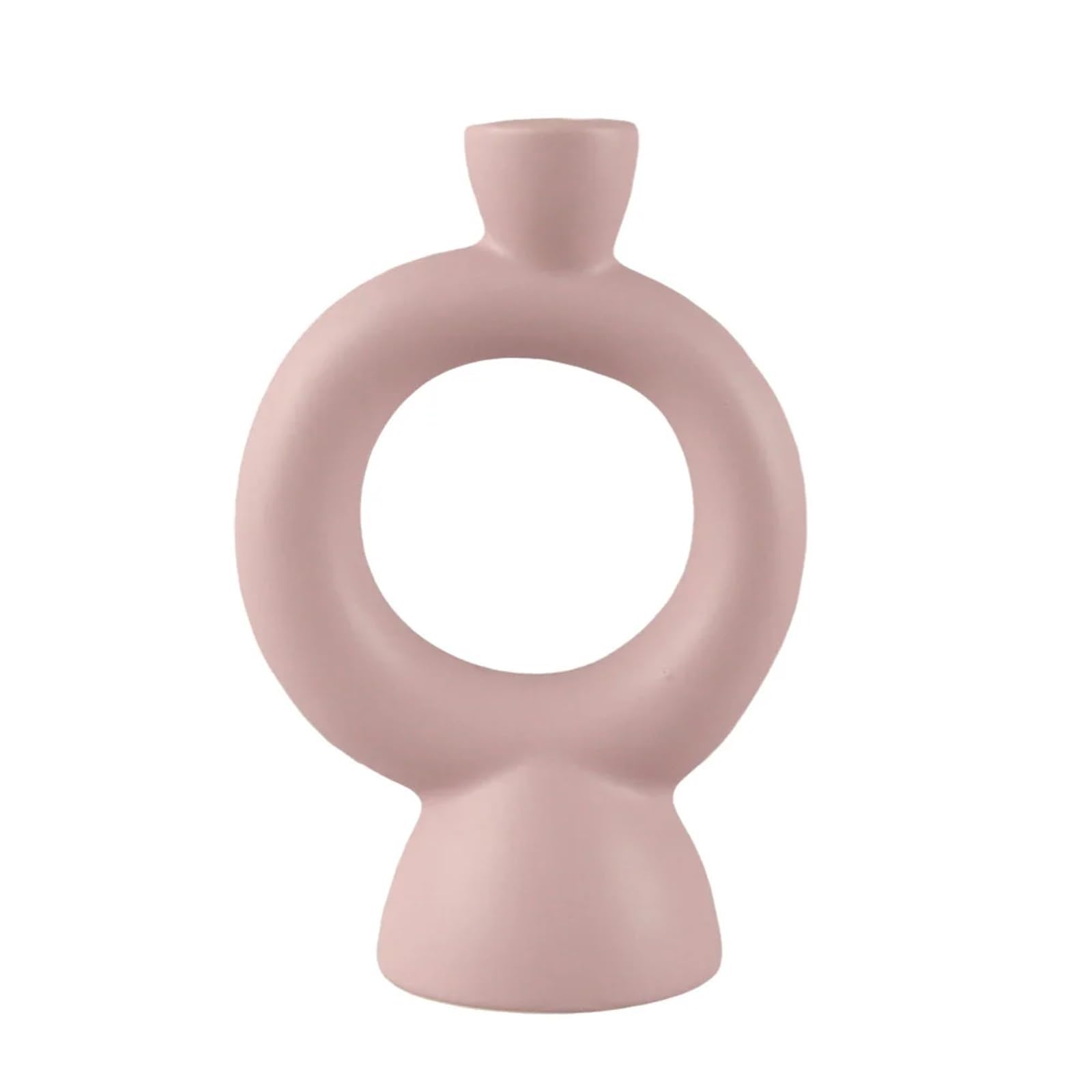 1Pcs Classical Heavy Ceramic Candlestick, Candle Holders Creative Shapes, Home Incense Wedding Table Decoration for Candle(Size7)