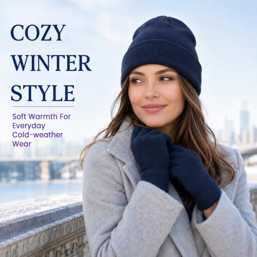 Image of Yacht & Smith Winter Beanies & Gloves Wholesale Bulk Cold Weather Unisex Hat & Glove