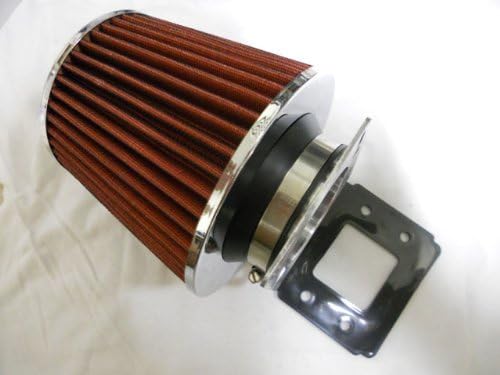 Air Intake Filter MAF Adapter + 3” Air Filter For 86 87 88 89 90 91 92 Mazda RX7 FC 1.3 (Include Red Air Filter)