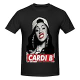 Cardi Musics B Shirt Men's T-Shirt Classic Short Sleeve Top Fashion Tee Medium Black
