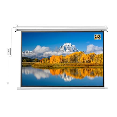 Pantalla de Proyector Motorizada 60" con Mando a Distancia