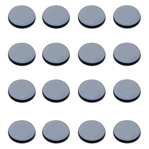 SHULLIN 16 Pieces 30mm Furniture Sliders PTFE Furniture Glides Self-Adhesive Furniture Sliders Moving Pads Furniture Pads for Carpet Rugs Hard Surfaces Hardwood Floor Furniture Feet ( light blue) Cover