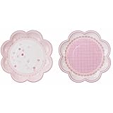 Material: verstärkte Pappe Party Teller Pappteller Blume pink rosa pastell Teatime Patisserie Muffin Cupcake Grillparty Geburtstag Partygeschirr