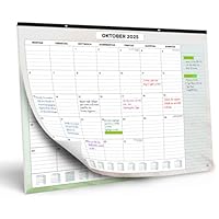 Wandkalender 2025-2026 von SmartPanda - Kalender 2025 - Monatskalender für den Tisch Von August 2025 bis Dezember 2026 - Ein Monat zur Ansicht - 33 cm x 43 cm - auf Deutsch