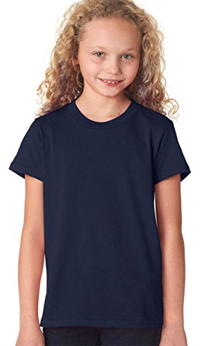 Bella + Canvas Youth Jersey Short-Sleeve T-Shirt (3001Y)- NAVY,M