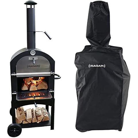 Radar Products Floor Standing Wood Fired Pizza Oven With Cover - Minor Dents, Scratches, Imperfect Paint Cover