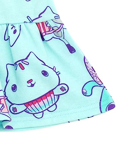 DREAMWORKS GABBY'S DOLLHOUSE Pandy Paws Cakey Cat Mercat Girls Fleece Dress Toddler to Big Kid4