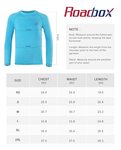 Roadbox Boys Upf50+ Sun Shirt - Long Sleeve Rash Guard Swim Shirt Quick Dry Sun Protection Water Shirts For Kids Boys Swiming Fishing Hiking Outdoors thumb #6