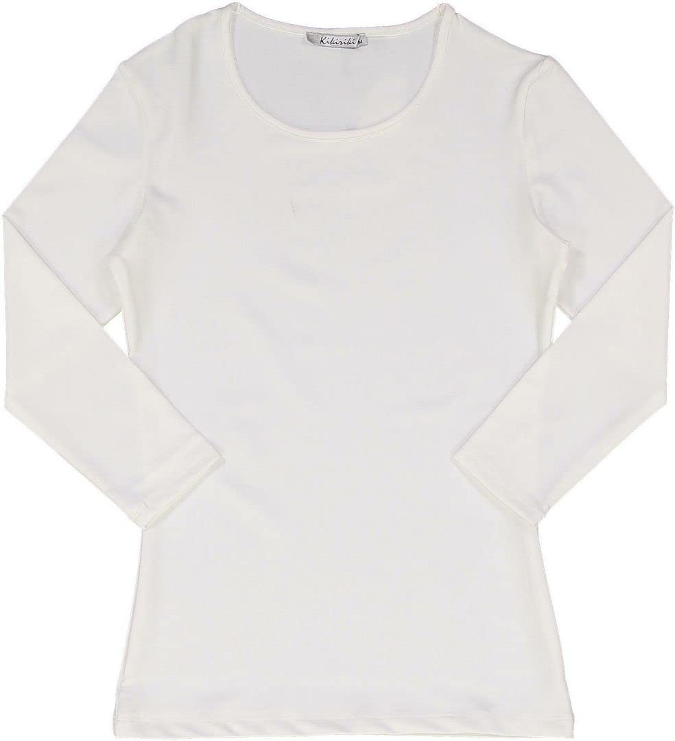 KIKI RIKI Womens Wide Neck 3/4 Sleeve Lycra Fabric Shell 22591