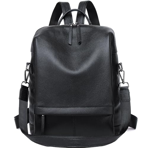 Wesccimo Genuine Leather Backpack Purse
