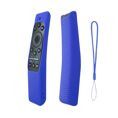 Image of 7SEVEN Compatible with Samsung Tv Remote Cover Suitable Model BN59-01XXXX Series Case to Protect Remote Control from Physical Damage, Ensure Smart Remote with 3 Hotkeys at Last Row Only Fit (Blue)