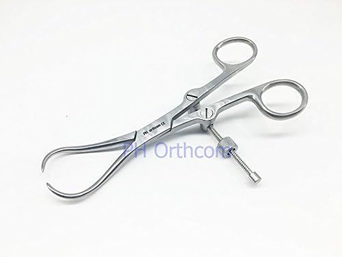 Veterinary instrument Small Fragment Holding Forceps with Self-lock Self-spin 160mm Orthopaedic Instruments