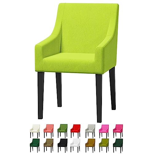 Funda de terciopelo verde fluorescente para sillón IKEA - Elegante reemplazo fácil de limpiar para sillas de comedor, tela duradera, ideal para uso en cocina