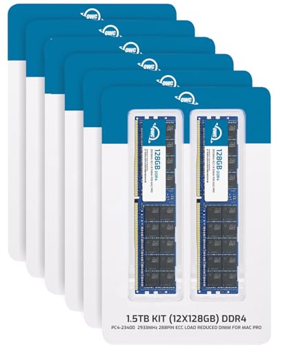 Image of OWC 1.5TB (12 x 128GB) PC23400 DDR4 ECC-R 2933MHz LRDIMMs Memory Compatible with Mac Pro 2019 and up Models