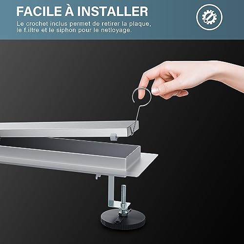 Liniowy odpływ prysznicowy ze stali nierdzewnej płytki 2 w 1 konstrukcja do kabin prysznicowych francuski styl odpływ podłogowy łatwa instalacja nowoczesne akcesoria łazienkowe
