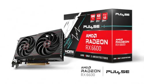 Image of Pulse AMD Radeon RX 6600 Gaming Graphics Card 8GB GDDR6 | AMD RDNA 2 Architecture | PCIe 4.0 | 128-Bit Memory | Dual Fan Cooling | 11310-01-20G | Pre-Owned
