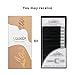 LASHVIEW 0.20 Thickness Silk D Curl Fake Eyelash Extensions Mixed Tray 8-15mm Natural Thick Lashes Individual Semi-Permanent Eyelashes Application for Professional Salon Use