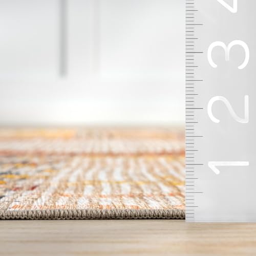 Tapete NuLOOM Splashguard Multicolor 5' x 8' miniatura 2