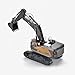 Ssccgym 20.4 Inch 22 Channels Remote Control Excavator Truck 1/14 Scale Metal Shovel Independent Arms RC Digging Machine Metal Alloy Construction Vehicles Toy for 14y+ Beginners