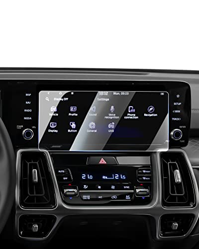 Karltys Screen Protector for 2021-2023 Kia Sorento MQ4 Accessories & 2022-2024 Kia Forte 10.25-Inch Touchscreen, 9H Tempered Glass Screen Protector Cover Anti Glare Anti Fingerprint