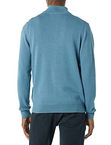 Image of Amazon Essentials Men's 100% Cotton Quarter-Zip Mock Neck Sweater