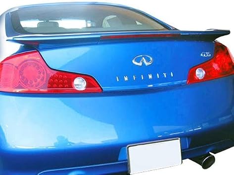 جناح صندوق السيارة متوافق مع برايمر التثبيت المسطح لسيارة إنفينيتي G35 كوبيه موديل 2003-2005 - غير مطلي