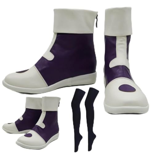 FMPVDI Killua Zoldyck Cosplay Shoes Killua Zoldyck Boots Zoldyck Shoe Boot Halloween White