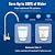 CONGKAILU Undersink Reverse Osmosis Water Filter System, 9-Stages Filtration Under Sink Ro Water Filtration System, 2000 Gallons Ro Water Filter System with Faucet, Fast 4.5s Fill Rate