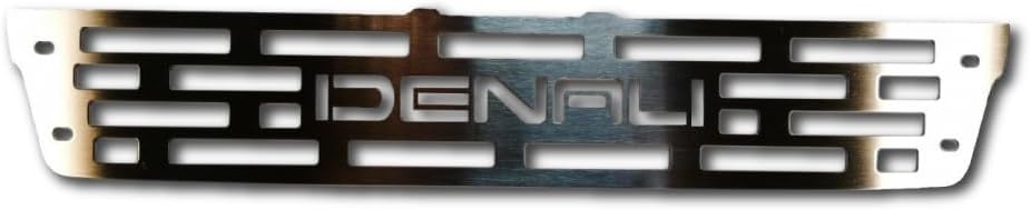 Bumper Grille Insert Brushed Stainless DENALI Edition Compatible with 2015-2019 GMC Sierra 2500 3500 HD M2M #700-130-3
