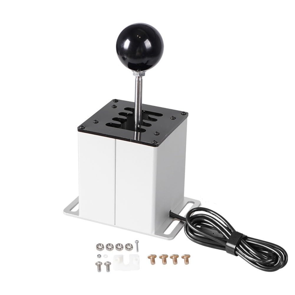 Lapiglo Emulatore del cambio USB in metallo compatibile con Logitech G29 G27 G920 per Thrustmaster T300, manuale 6+R a 7 velocità per giochi di corse per PC