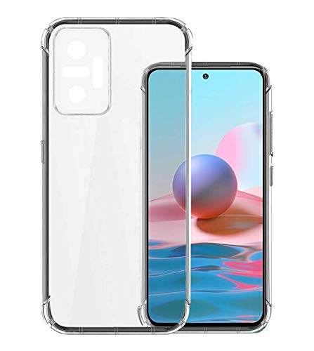 Image of Soft Flexible Silicone Back Cover (Xiaomi Redmi Note 10, Transparent Case)