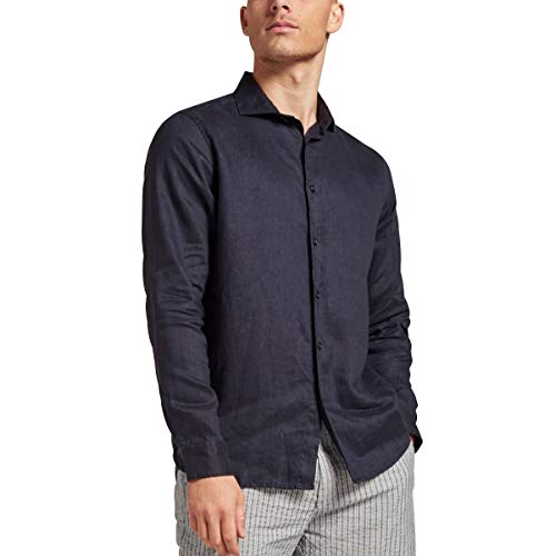 Preisvergleich Produktbild DSTREZZED Jagger Shirt Linen, blau(dknavy (649)), Gr. L