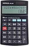 Lieferumfang: 1x Kaufmännischer Taschenrechner + 1x Batterie (LR1130).