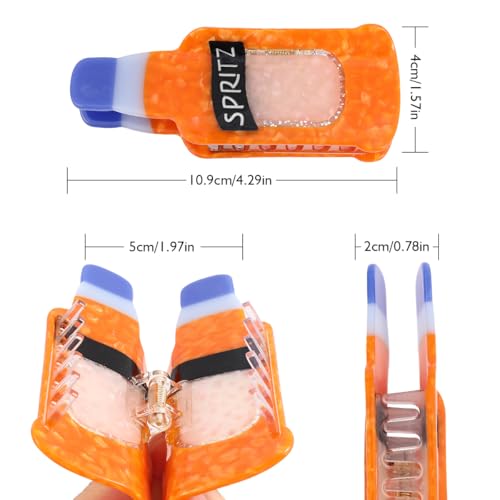 Spritz Personalised Acetate Hair Claw Clip Gift for Women Wine Bottle Clip, 1 Piece