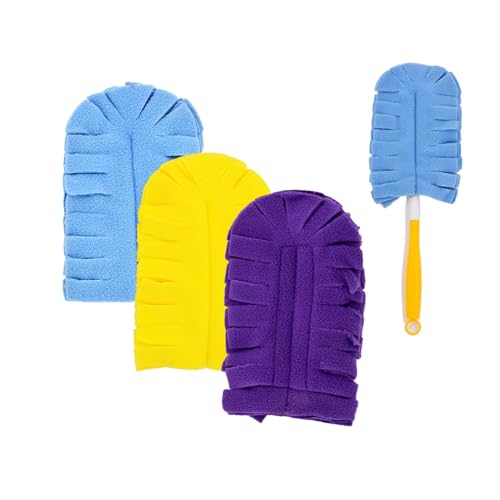 Image of 360 Fleece Duster Mixed Color Refills for Swiffer, Reusable Refills Heavy Duty Compatible with Swiffer Hand Duster (3 Packs)