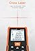 Aicevoos R9 Laser Measure 60m/196ft with Large Backlit Screen and Cross Laser, Digital Laser Measurement Tool with Electronic Angle Measures Distance, Area and Volume