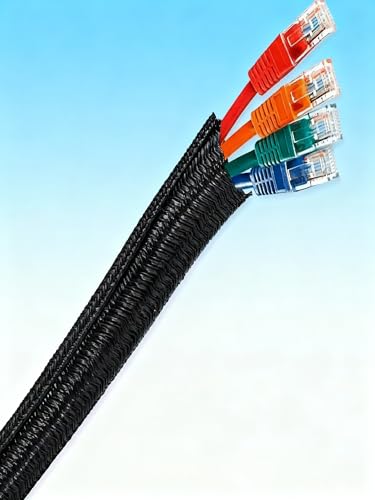 12mm Cord Cover Cable Management Tube Wrap Organizer Conceal Wires Prevent Tangling for Home Office Workstation miniatura 2