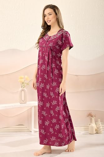 Image of Soulemo Women's Alpine Blended Printed Nighty 1635