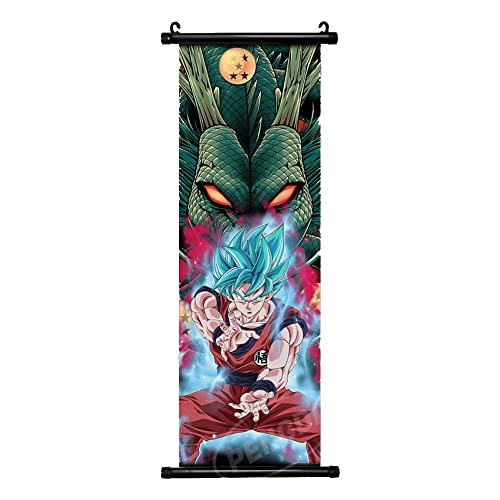 poster de tela dragon goku ultrainstinto saijajin scroll enrrollable de calidad 90x30cm goku bardok...