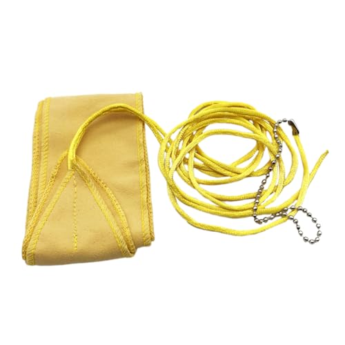 Yardwe Portable Saxophone and Clarinet Cleaning Cloth Maintenance Swab for Flute and Sax with String Essential Instrument Care Accessory for Optimal Performance