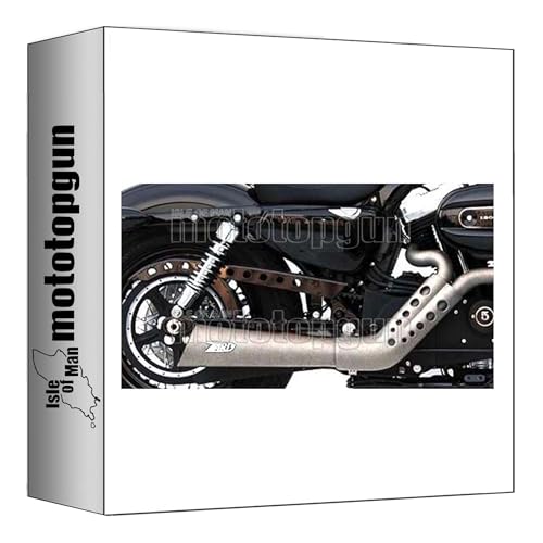 zard omologato e3 scarico completo sport acciaio compatibile con harley davidson sportster 2003 2004 2005 2006 2007 2008 2009 2010 2011 2012 2013 mototopgun