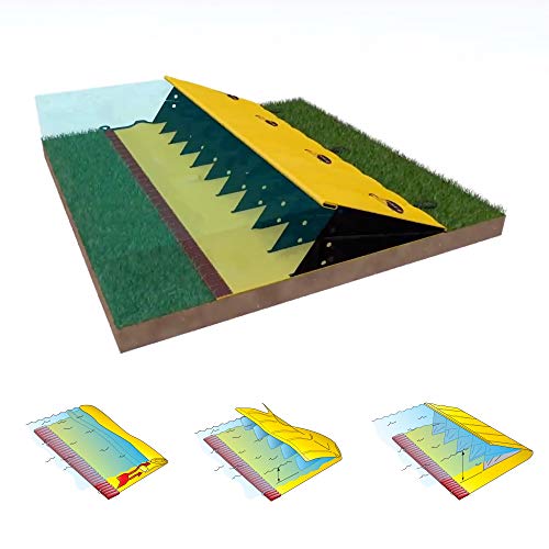 Holiday Deals 🛒 Quick Dam Water-Gate is a Portable Water Dam that rises with flow of water, 6in high x 30ft long, 1-Pack