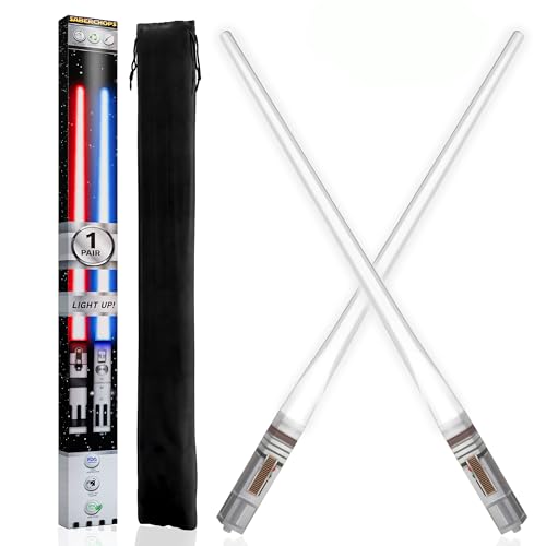 LIGHTSABER CHOPSTICKS LIGHT UP STAR WARS CHOPSTICK LED Glowing Light Saber Chop Sticks REUSABLE Sushi Sabers Cool Fun Geeky STARWARS Chop Stick Set Ahsoka White 1 Pair