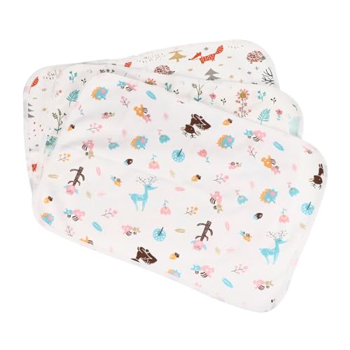 SECFOU 3個 純綿尿パッド オムツ diaper ベビースリープパッド ベビー便器パッド 綿便器パッド 着替えマット ベビーアクセサリー 新生児便器マット コットン