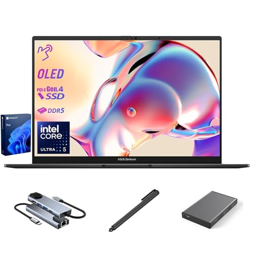 ASUS Zenbook 14 OLED Laptop, 14" WUXGA 500 nits Touchscreen, 14-C...